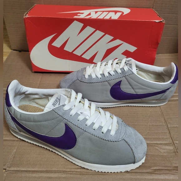 Nike Other - Nike Cortez OG Gray/Purple Men Size 9